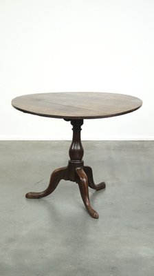 Antique English Tilt-Top Dining Table in Oak-HPP-1771682