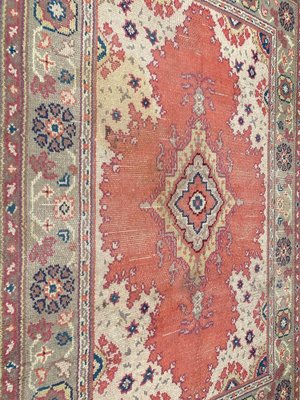 Antique European Hand Knotted Oushak Design Rug-YMM-1062125