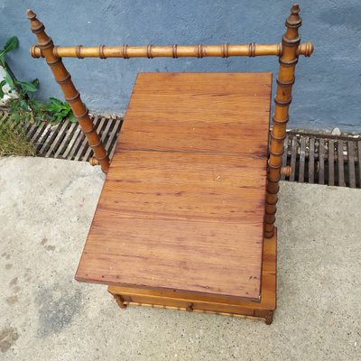 Antique Faux Bamboo Dressing Table-EAD-675693