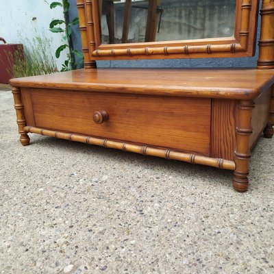 Antique Faux Bamboo Dressing Table-EAD-675693