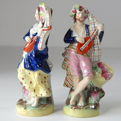 Antique Figurines from Staffordshire, Set of 2-GIW-731325