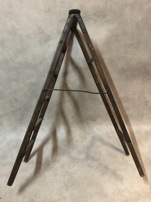 Antique Folding Library Ladder-SDV-697616