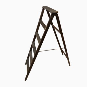 Antique Folding Library Ladder-SDV-697616