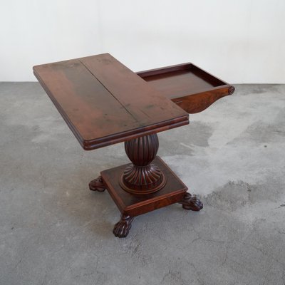 Antique Folding Pedestal Card Table, 19th Century-LPQ-1769418