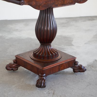 Antique Folding Pedestal Card Table, 19th Century-LPQ-1769418