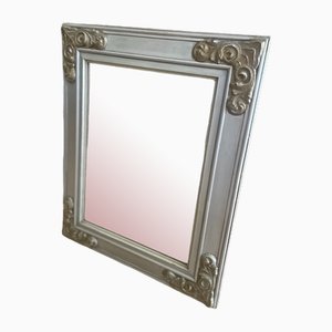 Antique Frame Mirror in Grey Wood-MFM-2027127