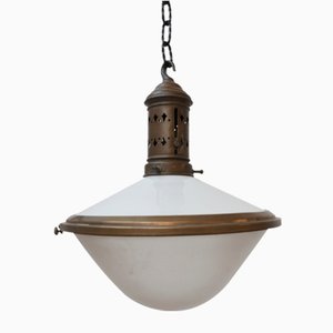 Antique French 2-Tone Pendant Lamp-JRP-911278