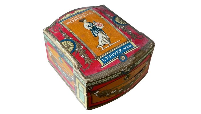 Antique French Art Nouveau Powder Box-JO-941211