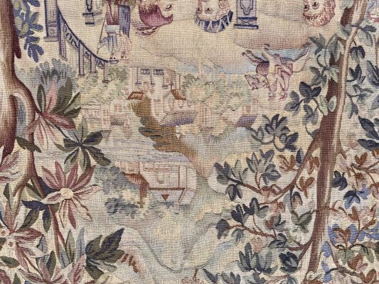 Antique French Aubusson Tapestry-YMM-1156855