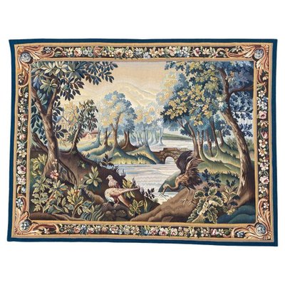 Antique French Aubusson Tapestry-YMM-1195080