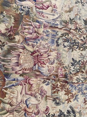 Antique French Aubusson Tapestry-YMM-1156855