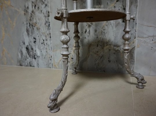 Antique French Cast Iron Adjustable Shaving Stand-EA-780867