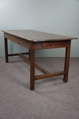 Antique French Dining Table in Oak-HPP-1783881