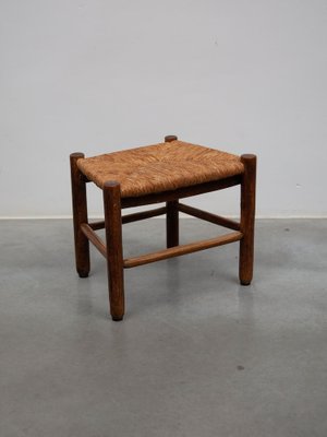 Antique French Dordogne Stool attributed to Charlotte Perriand for Robert by Charlotte Perriand, 1950s-KL-1791129