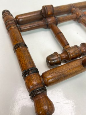 Antique French Faux Bamboo Coat Rack, 1890s-WZZ-1740397