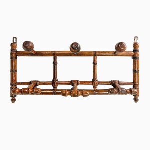 Antique French Faux Bamboo Coat Rack, 1890s-WZZ-1740397