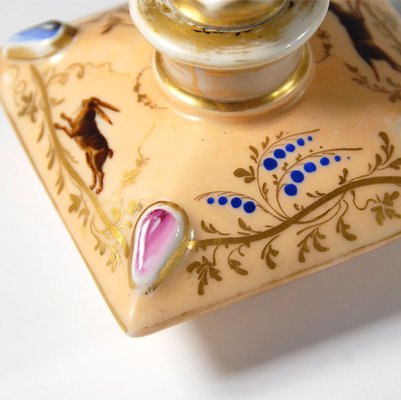 Antique French Handpainted Perfume Bottle-GIW-1782120