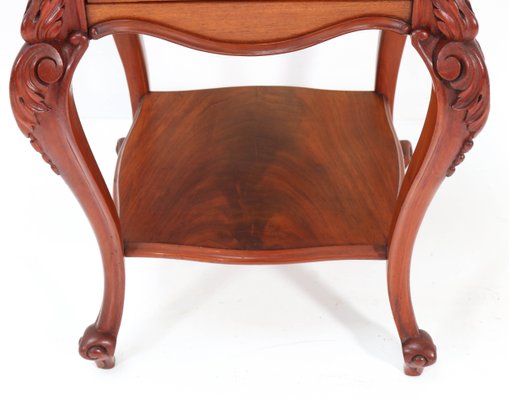 Antique French Louis XV Style Mahogany Nightstand, 1900s-MY-859970