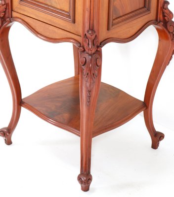 Antique French Louis XV Style Mahogany Nightstand, 1900s-MY-859970