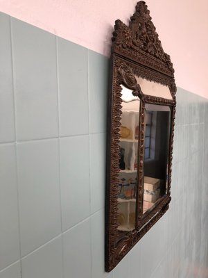 Antique French Mirror in Brass in Louis XIV Style-FOV-1807146