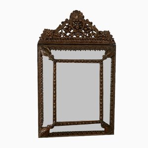 Antique French Mirror in Brass in Louis XIV Style-FOV-1807146