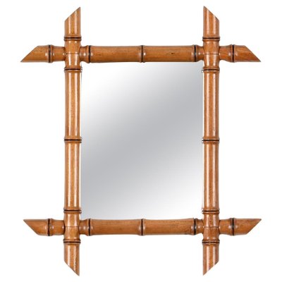 Antique French Mirror with Beech Frame, 1900-JDR-1764116