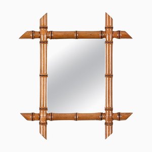 Antique French Mirror with Beech Frame, 1900-JDR-1764116