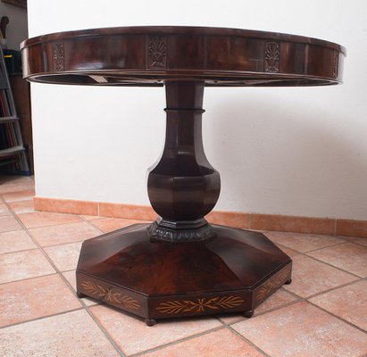 Antique French Napoleon III Table in Exotic Woods-KKK-1284248