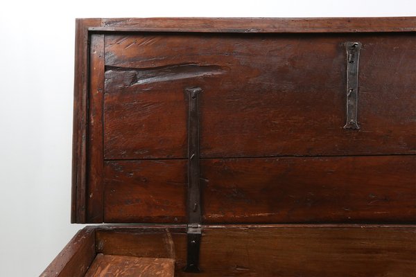 Antique French Oak Chest Linen Trunk, 1800-YSY-1334110