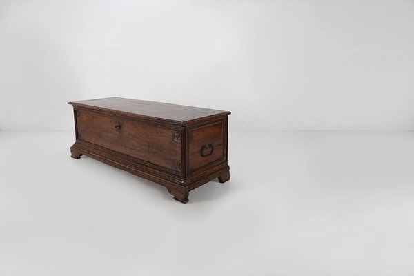 Antique French Oak Chest Linen Trunk, 1800-YSY-1334110