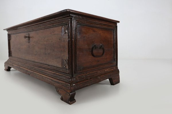 Antique French Oak Chest Linen Trunk, 1800-YSY-1334110