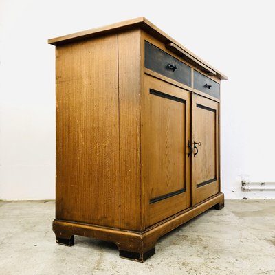 Antique French Painted Kitchen Cupboard-LCQ-1300673