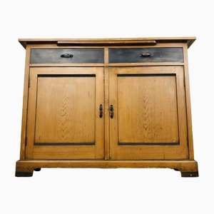 Antique French Painted Kitchen Cupboard-LCQ-1300673