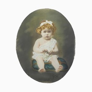 Antique French Photograph of a Young Child by Legarcon, 1920s-ARU-656903