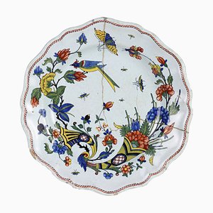 Antique French Plate in Majolica-VMM-2033340