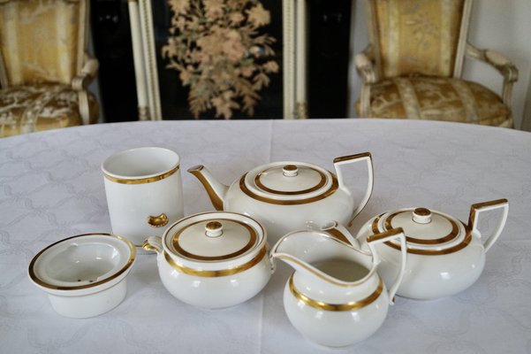 Antique French Porcelain Coffee Tea Set, 1865, Set of 13-DVX-1816587