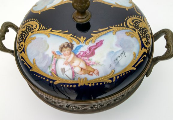 Antique French Porcelain Potpourri from Sevres, 1880s-FER-574129