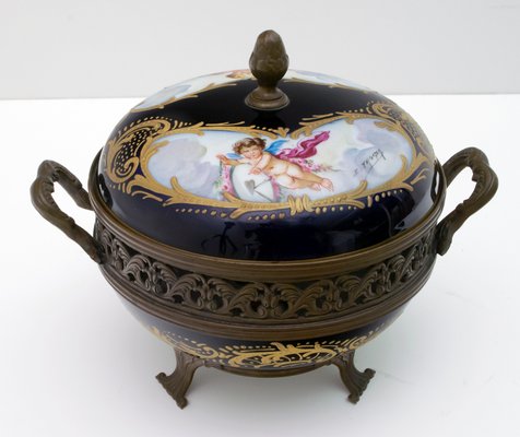 Antique French Porcelain Potpourri from Sevres, 1880s-FER-574129