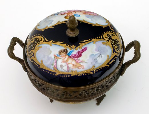 Antique French Porcelain Potpourri from Sevres, 1880s-FER-574129