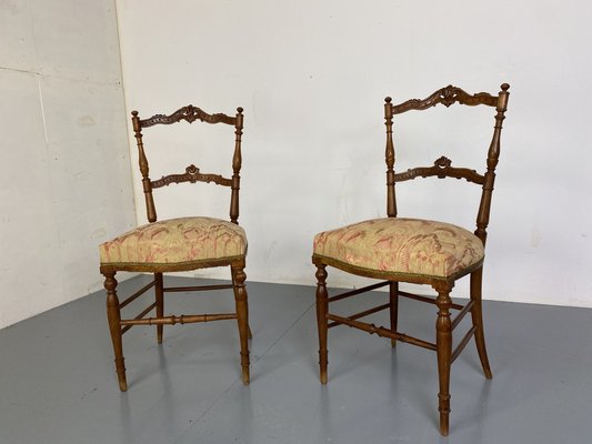 Antique French Rosewood Chairs, 1890s, Set of 2-DE-1721066