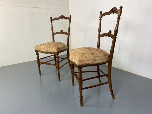 Antique French Rosewood Chairs, 1890s, Set of 2-DE-1721066