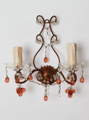 Antique French Wall Lights, 1950s, Set of 2-ESB-1368068