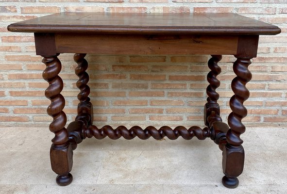 Antique French Walnut Worktable-NOU-1797564