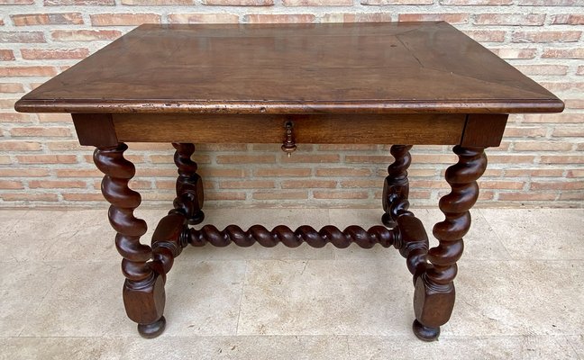 Antique French Walnut Worktable-NOU-1797564