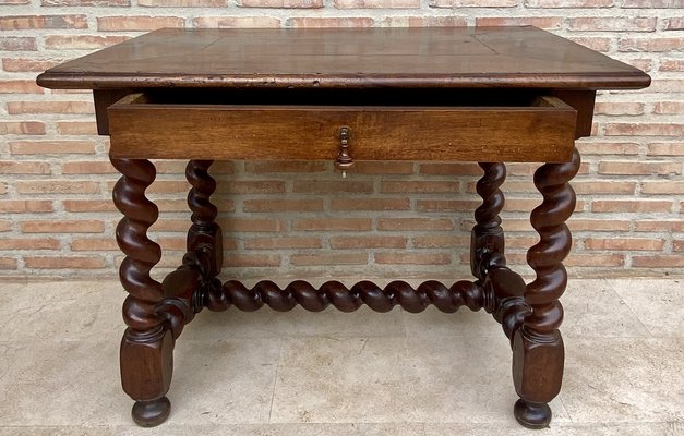 Antique French Walnut Worktable-NOU-1797564