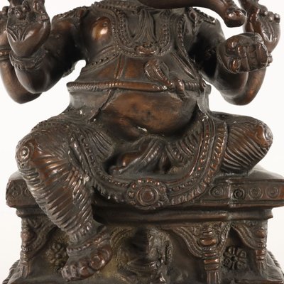 Antique Ganesha Sculpture in Bronze-VMM-2033286