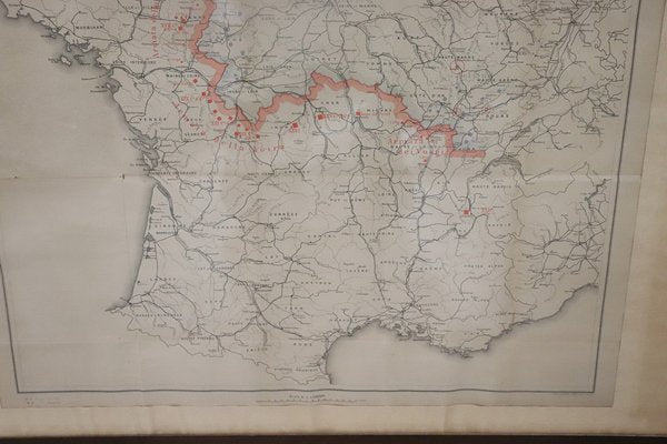 Antique Geographical Maps of the French-German War, Set of 4-DCO-1821019