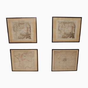 Antique Geographical Maps of the French-German War, Set of 4-DCO-1821019