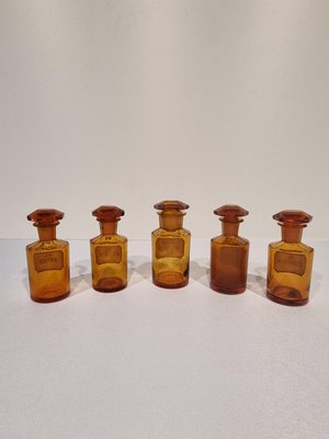 Antique German Apothecary Pharmacy Jars, Set of 5-NQV-1225755