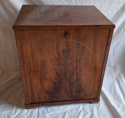 Antique German Biedermeier Music Cabinet, 1840-HOI-2041295